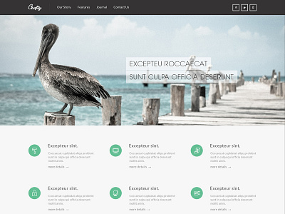 Freebie - Crafty Clean PSD Temaplte crafty free free psd free template freebie psd resource template web template