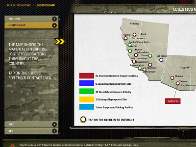 US Army Touch Screen digital signage game design touch screen us army user interface visual design