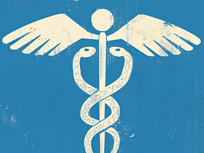 Caduceus caduceus health care illustration