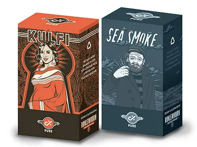 C % Pure Soap Boxes branding design illustration packaging