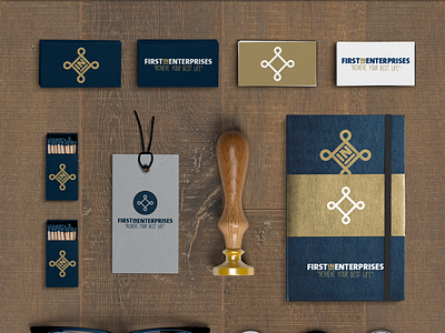 First In Enterprises Branding Pitch branding graphic design logo design web design