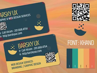 Business Card Ideation for design services appdesign barskyux branding design designer designforhire designsystem illustration logo ui