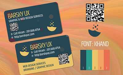 Business Card Ideation for design services appdesign barskyux branding design designer designforhire designsystem illustration logo ui