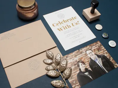 Celebrate With Us, Save The Date buttons invitations magnets save the date stamps