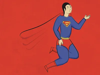 Persian Superman(Wallpaper File Attached) dc flat illustration iran persian super hero superman vector