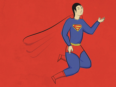 Persian Superman(Wallpaper File Attached) dc flat illustration iran persian super hero superman vector