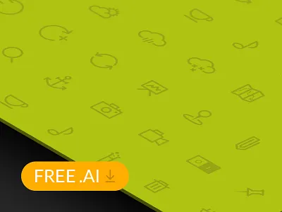 [FREE] Flat Icons Set ai coffee flat freebie graph icon ipad iphone set weather