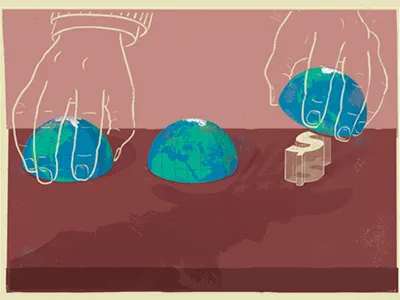 Wall Street Journal: Corporate Shell Game editorial illustration wall street journal