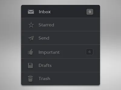 Email Box app email ios ui ux websit