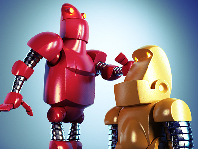 March of Robots 3d illustration character design designer toy monster toy design vinyl toy