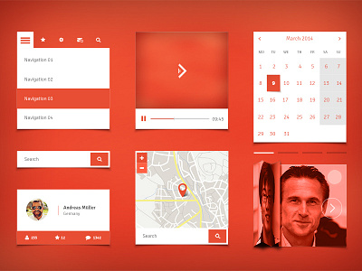 Free Mobile UI Kit [ewebdesign.com] ewebdesign.com free freebie kit mobile ui