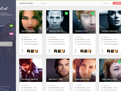 User profiles design image list profile thumbs thumbstone ui user user interface web