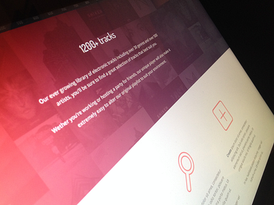 Tracks diverse gradient sounds tracks ui web