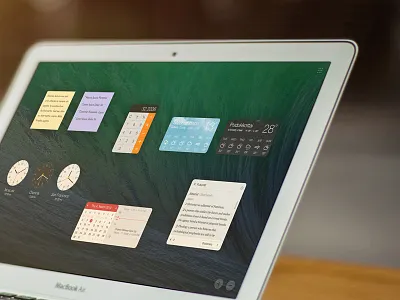 OSX Dashboard—Re-Imagined dashboard osx re design weather widgets