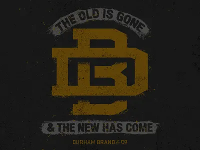 New Studio distress monogram studio