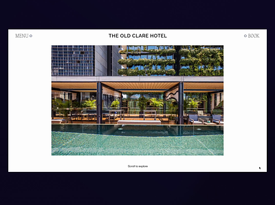 User Experience Audit of The Old Clare Hotel, Sydney animation audit australian design horizontal horizontal scroll hotel menu ui user experience ux website design