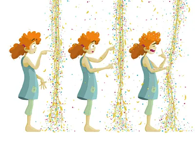 First Taste book children childrens book girl illustration kids maggie outdoors sketchbook pro sprinkles tree