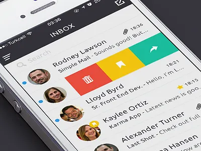#Mail app email flat gesture ios7 iphone mail mailbox minimal simple slide tag