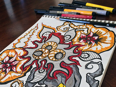 Seed drawing dribbble illustration ink marker pencil sketch sketchbook