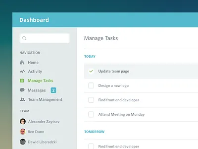 Dashboard admin clean dashboard flat ikons team ui