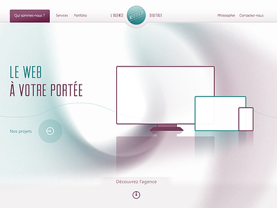 Neotech website arvil clean turquoise violet website