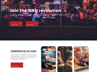 "BBQ Luvin'" Mock Up branding copywrite copywriting creative process design mockup portfolio redesign ui uidesign ux uxdesign web design