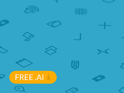 [FREE] Flat Icons Set 2 ai coffee flat freebie graph icon ipad iphone set ui vector weather
