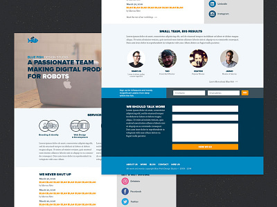 Blue Fish 3.0b beta blue design fish mock new up