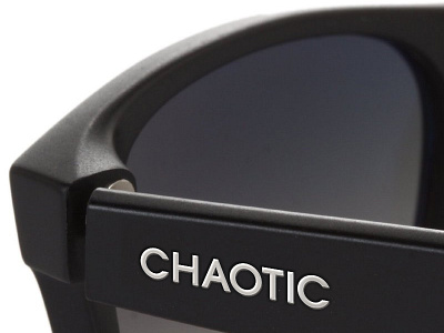 Chaotic Sunglasses branding chaotic graphic design graphics identity lettering logo logotype mark product typography wordmark