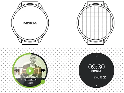 Smartwatch clock concept device gps interface mp3 player product design smart watch user interface watch wearable