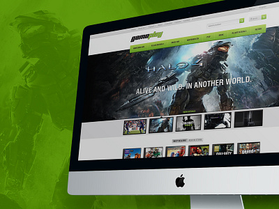 It's time to GamePlay clean consoles e commerce games green store ui web design website