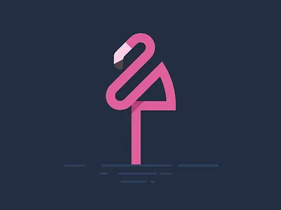 Flamingos Are Everywhere This Season flamingo logo mark symbol