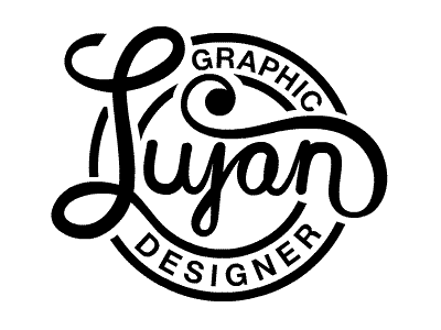 Personal logo branding lettering typography