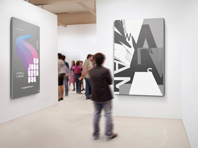 Gallery Poster Mock-Up a4 clean exibition flyer flyer mock up frame frame mock up gallery gallery mock up image mock up photorealistic gallery