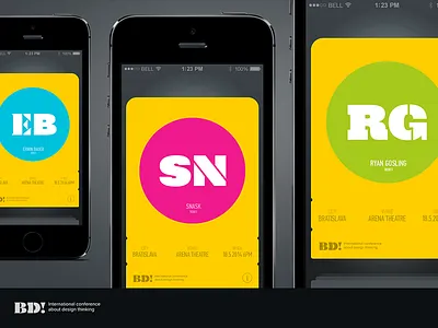 Mobile Ticket Idea for BD! Conference code conference design designer mobile personal slovakia ticket typography