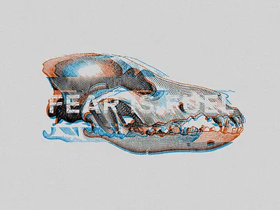 Fearisfuel blog fear glitch grunge skull wolf
