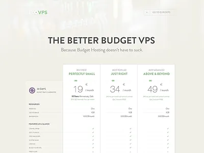 Compare Product Table clean ecovps eurovps flat magneticlab modern onlinelift table ui web design