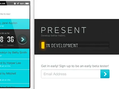 PRESENT Website apps ios iphone website concepts