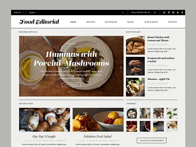 Food Editorial editorial food food blog recipies