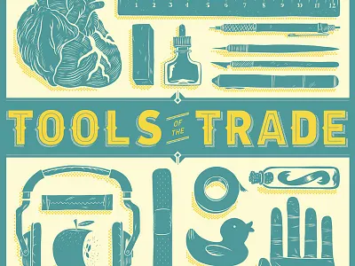 Creative South 2014 Poster design drawing illustration poster print screen print typography