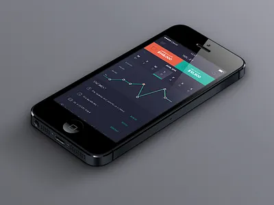 Wallet app clean colorful dark finance ios iphone mobile wallet