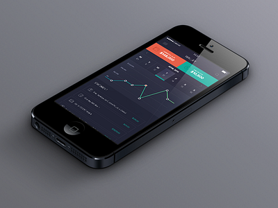 Wallet app clean colorful dark finance ios iphone mobile wallet