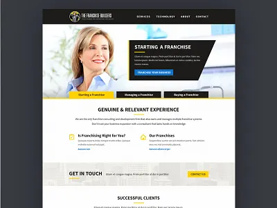 Website business corporate franchise website