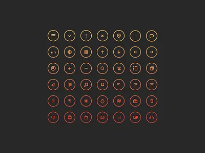 Cir•Cu•Lar Icons circles free freebie icons psd set ui