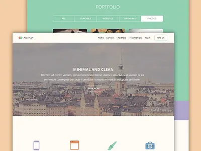 Antigo contact us creative download map portfolio psd sale ui ux web website wordpress