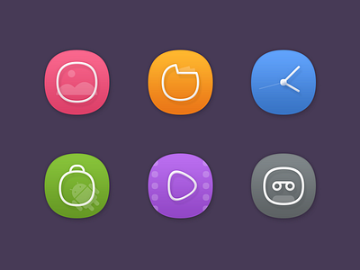 Color & Line android china clock color file icon mogo photo recorder theme ui video