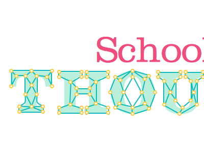 School of Thought green nodes pink yellow