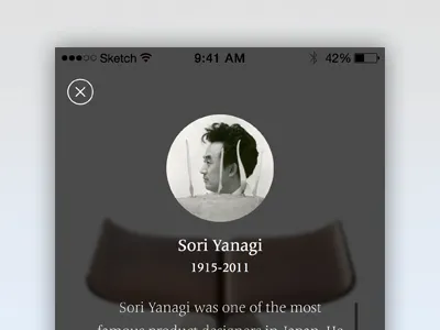 Profile page design profile sketch ui