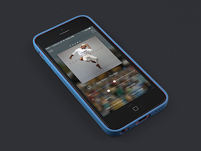 Music Player App app application clean design fresh interface ios7 music player sound ui ux
