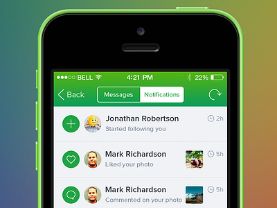 Activity Feed activity app feed ios ios7 iphone iphone app mobile mobile ui ui